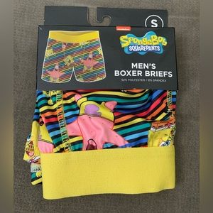 NEW SPONGEBOB MENS BOXER BRIEF MULTIPLE SIZES